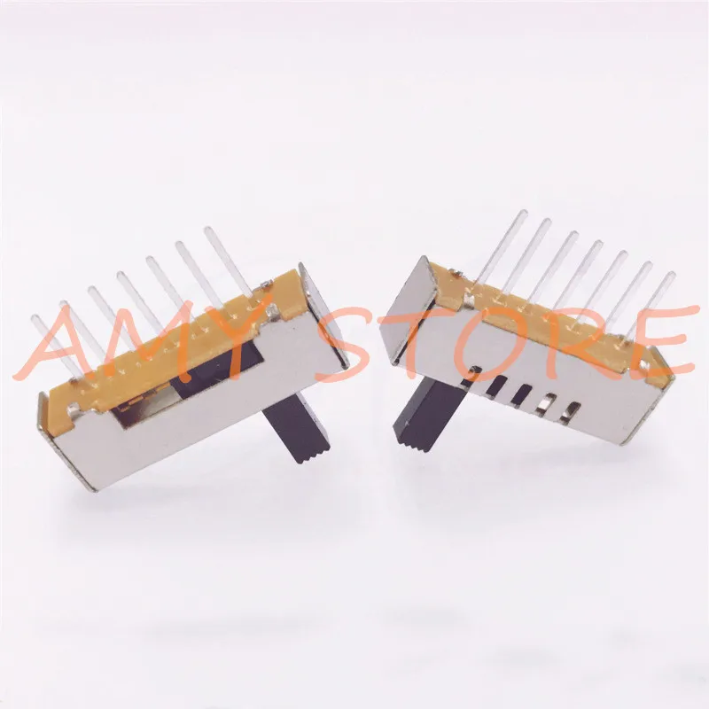 5pcs SS-15E01 Vertical (1P5T) 5 Positions Toggle Slide DIP Switch without Fixed Foot and 7 Pins SK-15E01 Horizontal