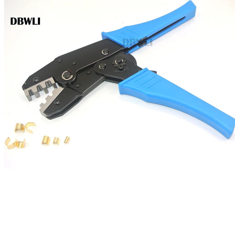 Terminal Crimping Plier Tools for Crimp 20-10AWG 0.5-6mm2 454A/454B/454C U-type Shaped Copper Wire Buckle Terminals set kit