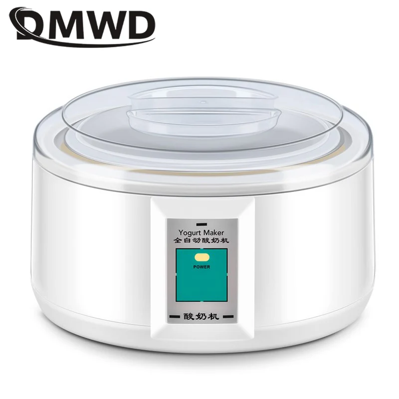 DMWD 1.5L Automatic Yogurt Maker with 7 Jars Multifunction DIY Tool Stainless Steel liner Natto Rice Wine Pickle Yogurt Machine