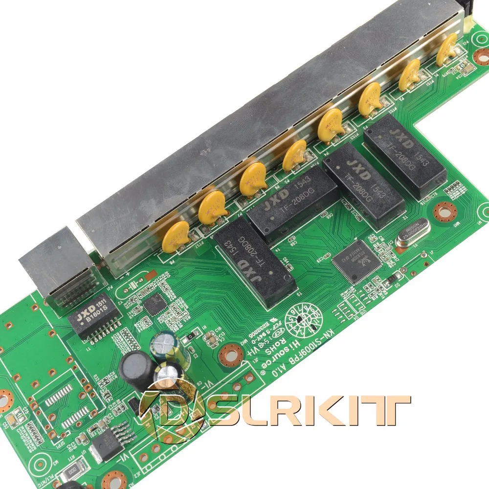 DSLRKIT-conmutador de 120 vatios, 9 puertos, 8 PoE, 802.3af, 802.3at, potencia sobre Ethernet PSE18AT