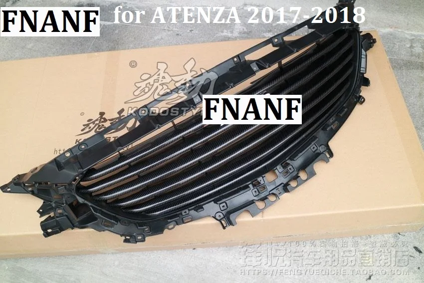 Fit for  MAZDA 6 ATENZA 2014-2018 carbon fiber NO LOGO grill grille