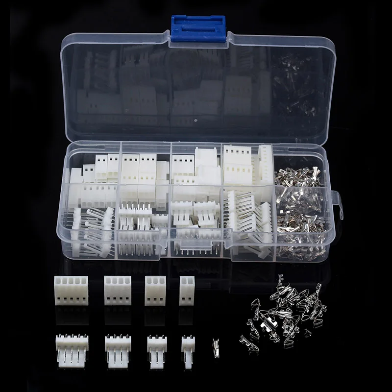 

150PCS Male&Female Assorted Set 2/3/4/5 Pins JST-XH 2.54mm Wire White Housing Connectors Set Jumper Pin Bare Terminals