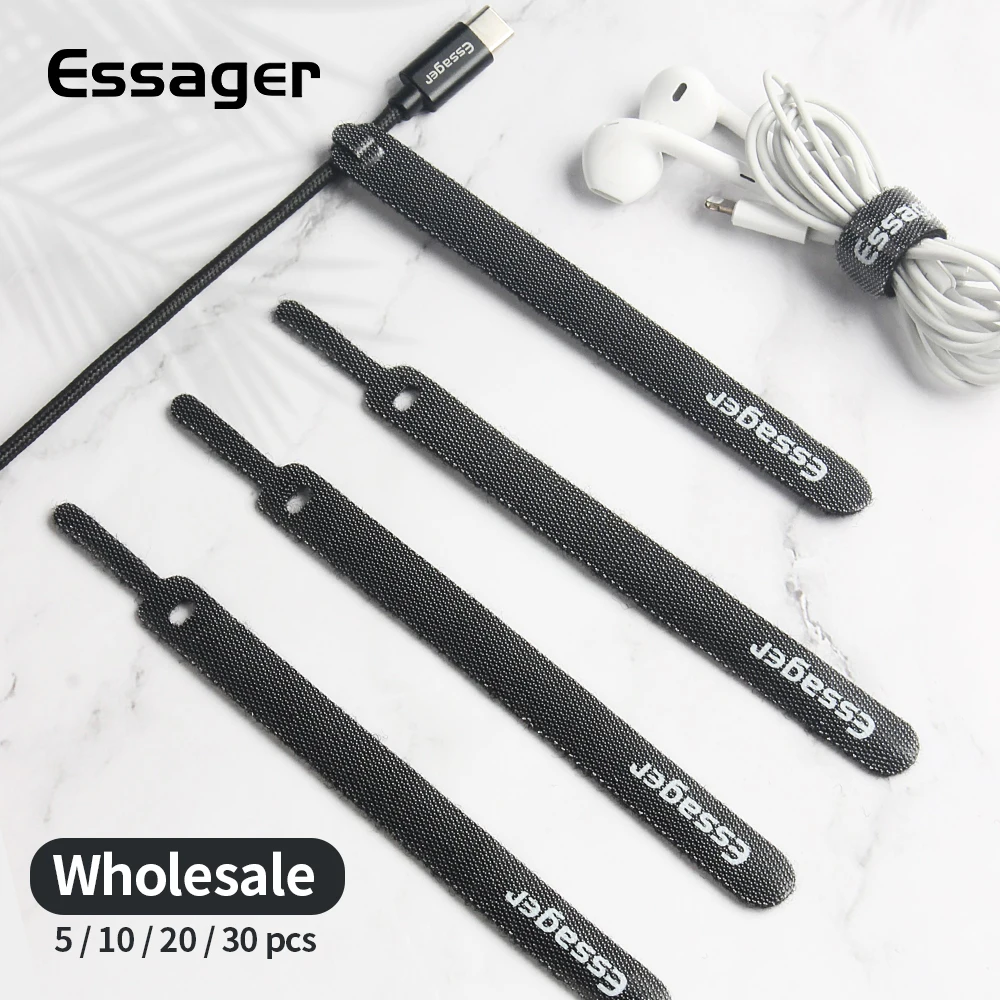 Essager Organizer kabli Ładowarka do słuchawek Ochraniacz przewodu Mysz Nawijarka do przewodów Ochrona kabla USB Uchwyt do zarządzania klipsem do iphone'a