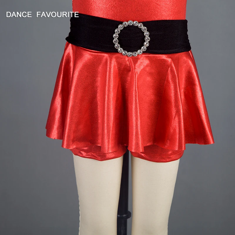 Danza favorita recién llegado trajes de jazz rojo, trajes de ballet para adultos y niñas Ropa de baile roja