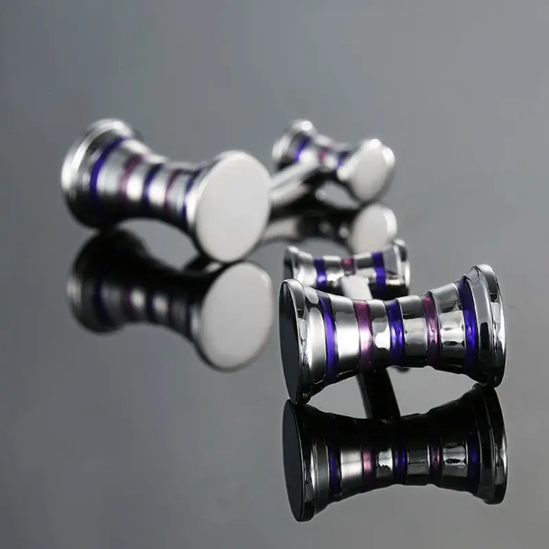 Factory direct sales wholesale French shirt cuff Cufflink button  men fashion brand double leather