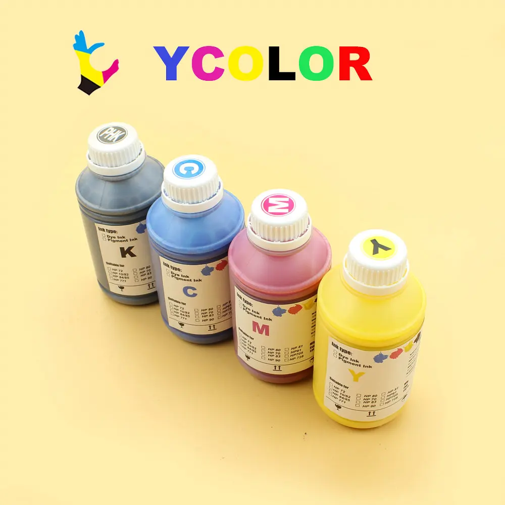 500ml/Bottle Color vivid Pigment Ink For HP 178 364 655 670 711 862 920 932 950 951 952 953 955 970 978 981 Printer