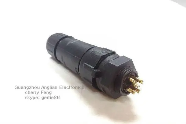 Factory sell directly, special waterproof connector 3 pin contacts, M14 panel type, connect cable by yourself