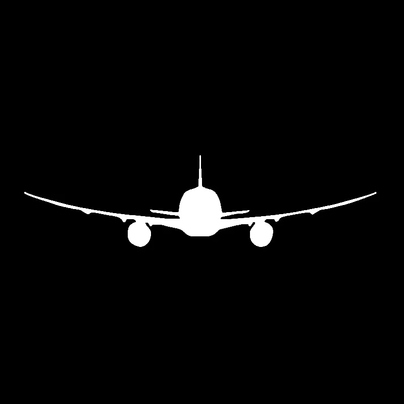 QYPF 17.2cm*4.5cm Plane Moves Smoothly Through The Clouds Vinyl Car Sticker Lifelikeness Decal Graphical C18-0670