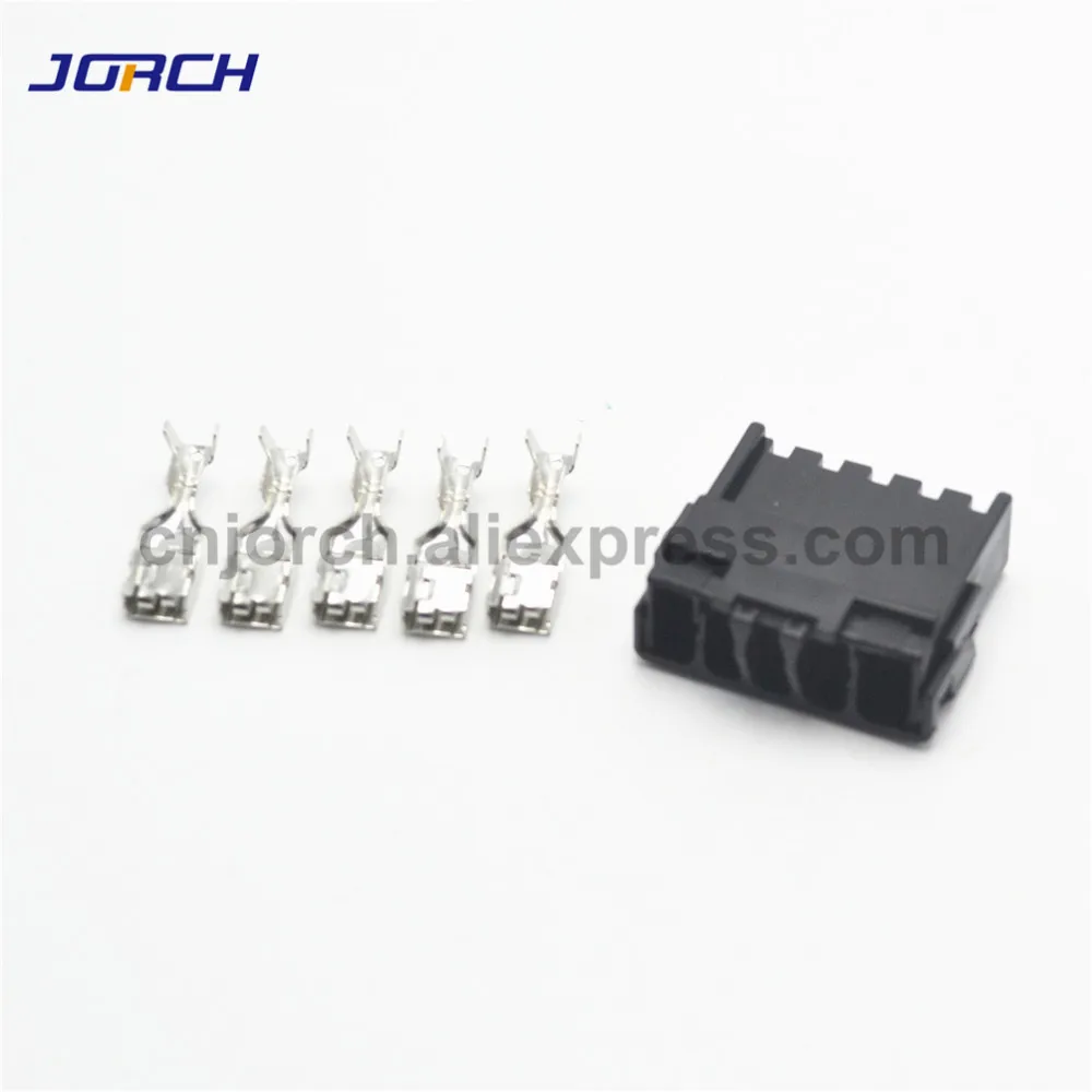 10 pcs 5 Pin Automotive Car Connector 4.8mm with Terminal