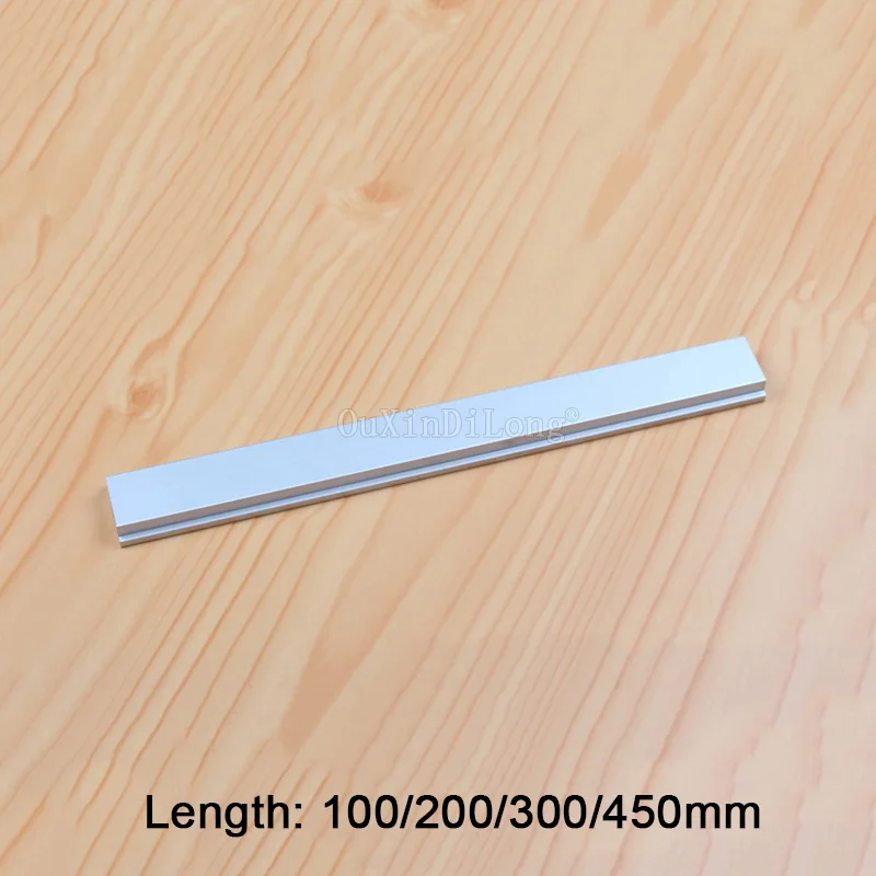 2PCS Standard Aluminium T-Slider Without Holes for Router Table length 100/200/300/450mm JF1839