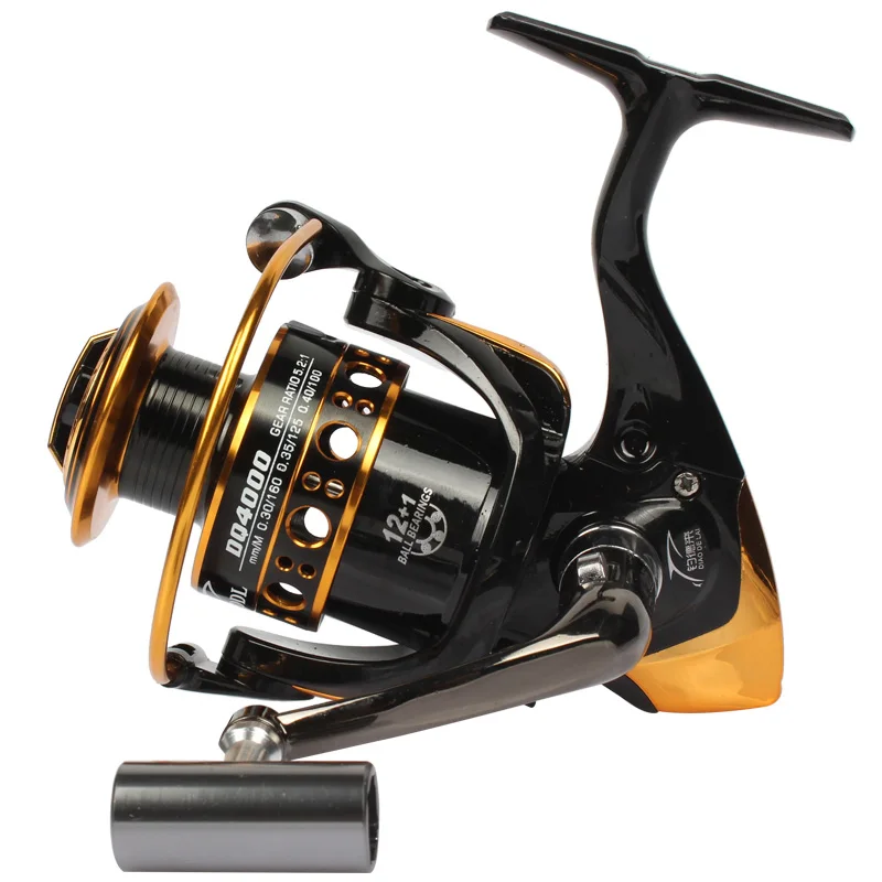 Goture DQ Spinning Fishing Reel 5.2:1 12+1BB Metal Spool Saltwater Feeder Carp Fishing Wheel Series 2000 3000 4000 5000