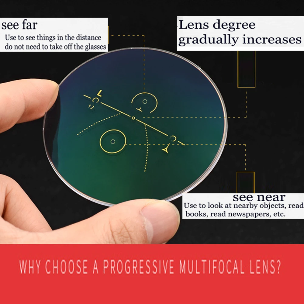 NOMANOV = прогрессивные Мультифокальные очки для чтения без оправы из титанового сплава TR90 Cut, видимые ближе и дальше, 0 добавить + 0,75 до + 3
