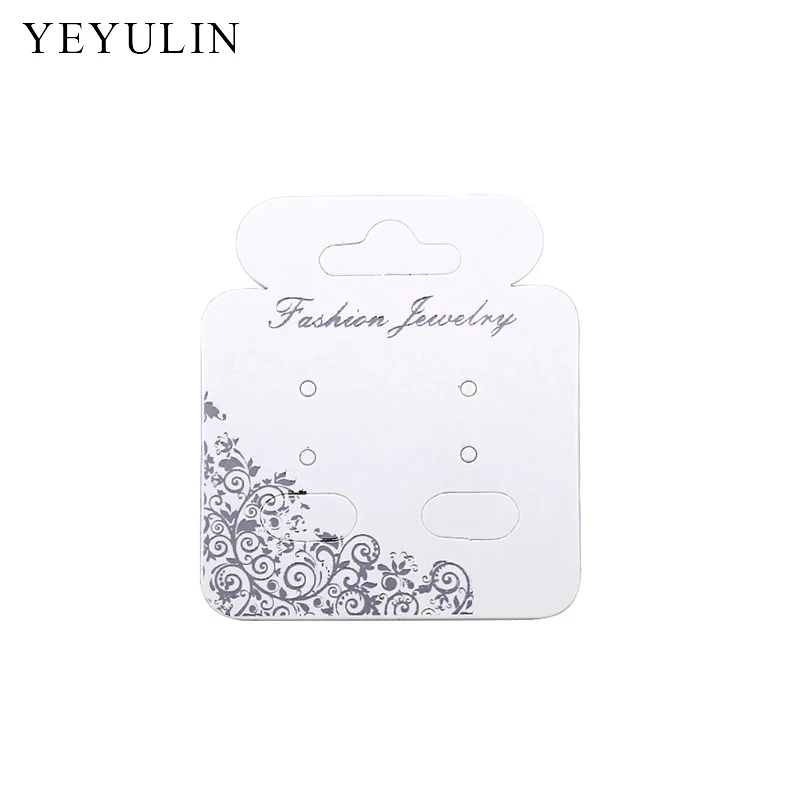 100pcs New Design 3 style Rectangle Earring Display Cards Jewelry Holder Gift Shop Tags Wholesale