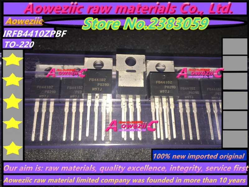 Aoweziic 2018 + 100% neue importiert original IRFB4410ZPBF FB4410Z IRFB4410Z ZU-220 power MOS rohr 97A 100V
