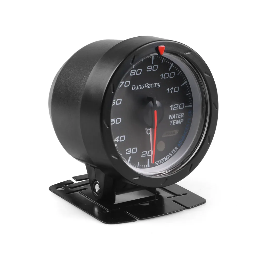 Dynoracing 60MM Car Water Temperature Gauge 20-120 Celsius With Water Temp Joint Pipe Sensor Adapter 1/8NPT