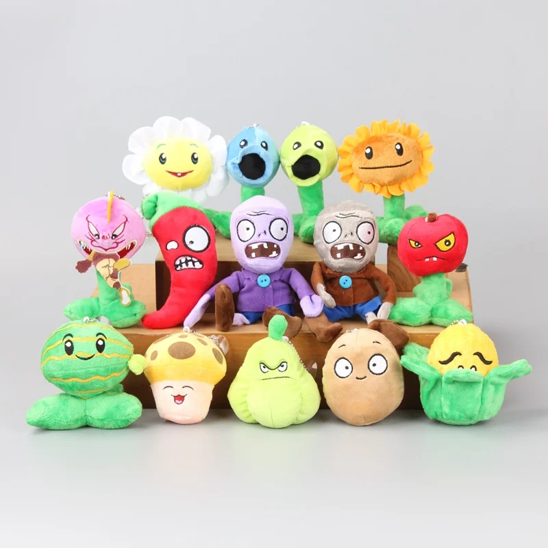 14 Pcs/Set Kawaii Lovely Stuffed Plush Toy Mini Soft Dolls 9-16 CM Children X'mas Gift High Quality