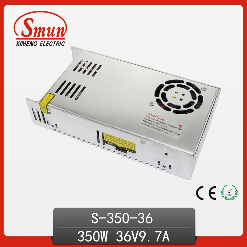 

350W 36V DC Output Switching Power Supply 9.7A LED Power Supply S-350-36