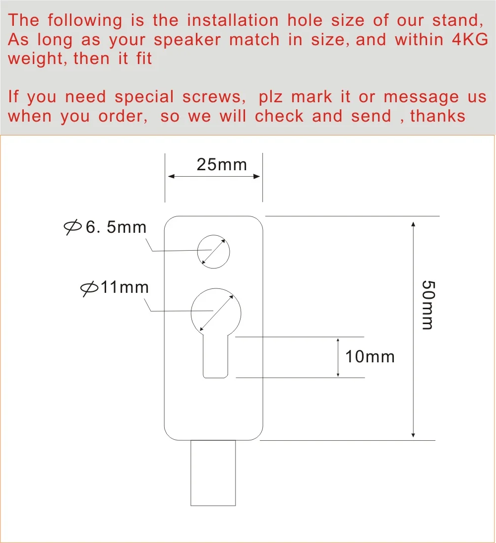 (1 pair)DL-SF01 100CM 110CM 120CM adjustable universal Surround sound SPEAKER floor BRACKET mount holder stand rack