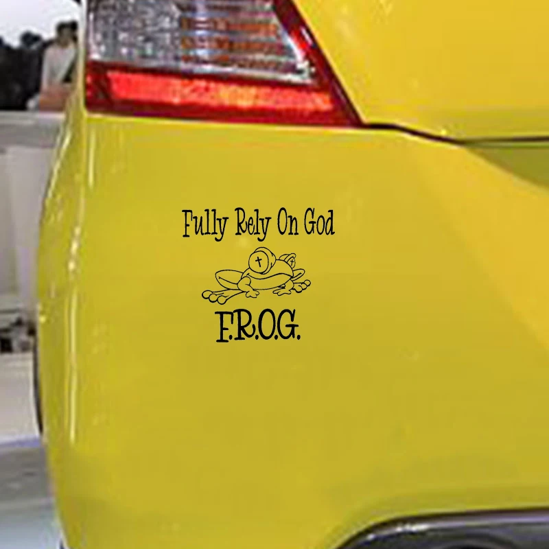 16*14.1cm Fully Rely On God Christian Car Truck Window Laptop Vinyl Decal Sticker Religion Church Modern Decal