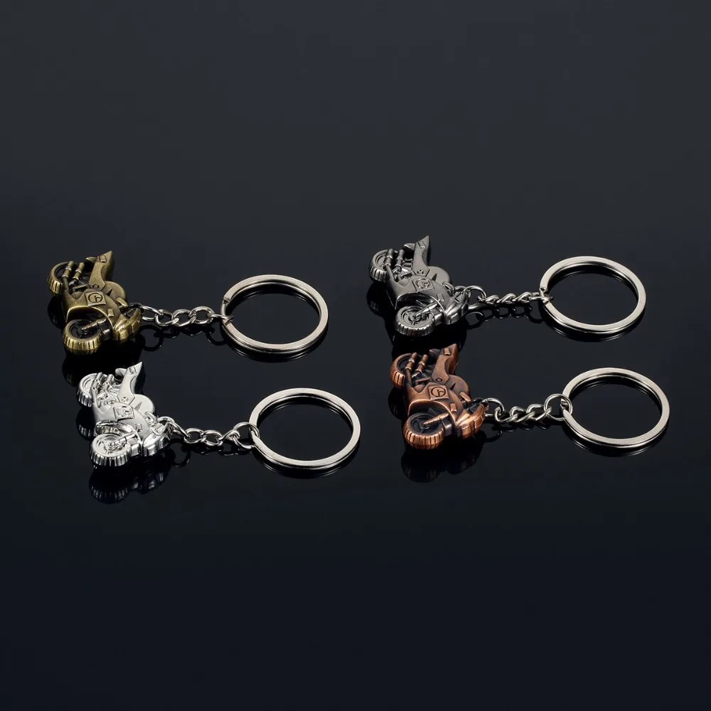 Heavy Metal Motorcycles Model Key Chains Gadgets For Men Vintage Autocycle Keychain Car Trinket Souvenir Party Boyfriend Gift