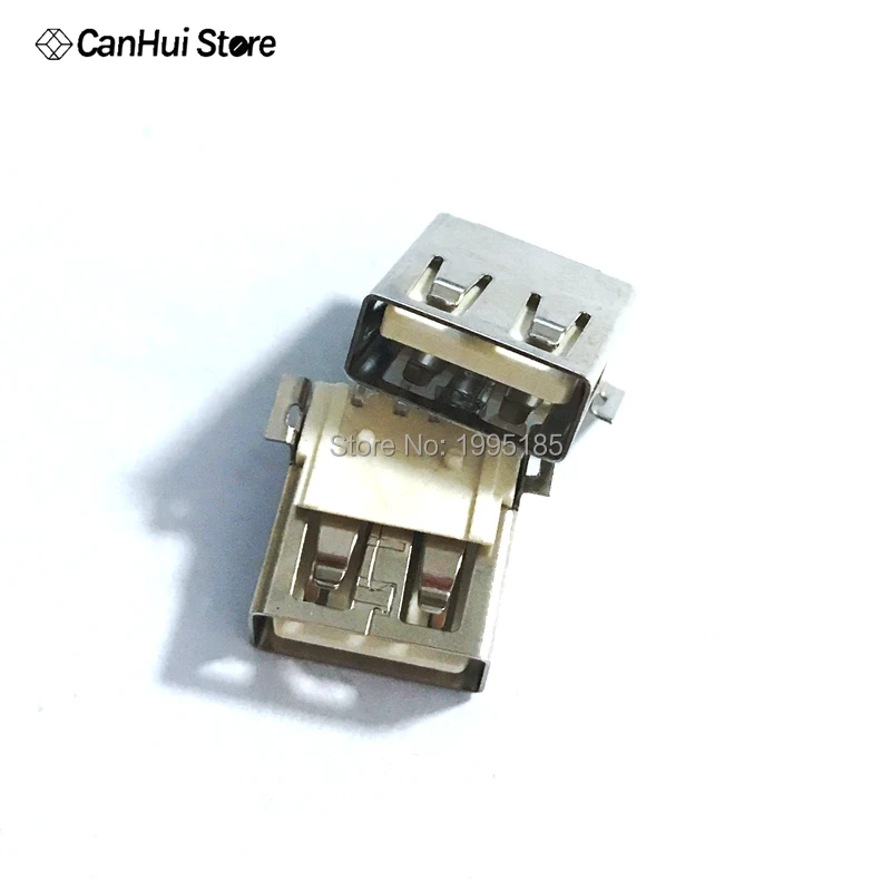 10/20Pcs USB Type A Standard Port Female Solder Jacks Connector PCB Socket USB-A type Female Flat Edge 2.0mm SMD Thermostability