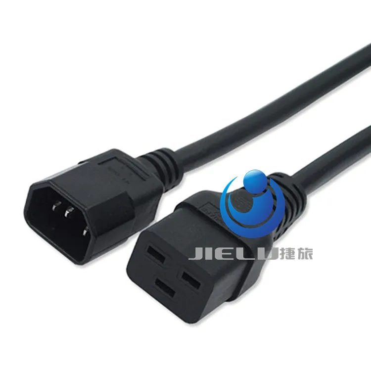 50PCS C14-C19 ,IEC320 C14 Male Plug To IEC320 C19 Female Power Extension Cable Cord 10A to 16A PDU Server extension 1.8m/4m