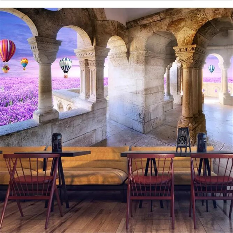 

wellyu Custom wallpaper papel de parede Palace flower sea 3D TV background wall background painting photo wallpaper behang