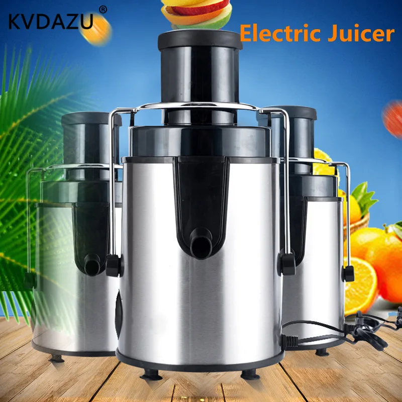 

Electric Juice Extractor Stainless steel Juicer 2 gears Speed Fruit Drinking Machine food blender