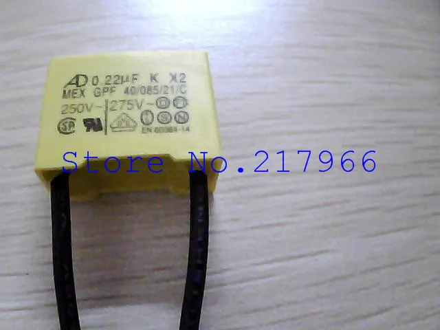 50PCS X ,Manufacturers lead AD 224K 275V 0.22UF K X2 safety capacitors 224