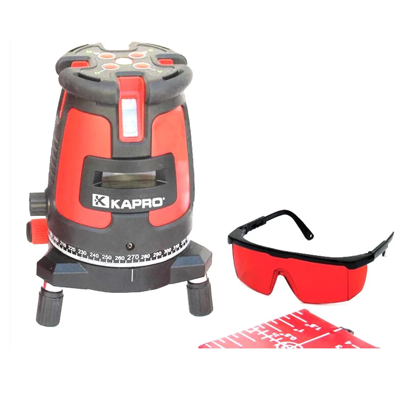 Kapro Profissional ao ar Livre Linhas 630650nm Escala 30m Laser Nível com Horizontal e Vertical Cruz Vermelha Linha de Alta Qualidade