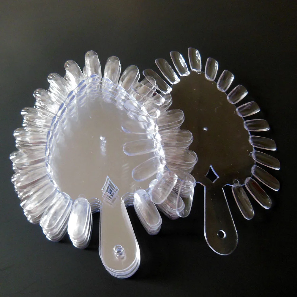 10  pc  heart shape Drawing Painting Tool  Nail Art  transparent  Polish  Palette Dish Dappen Dish colour display