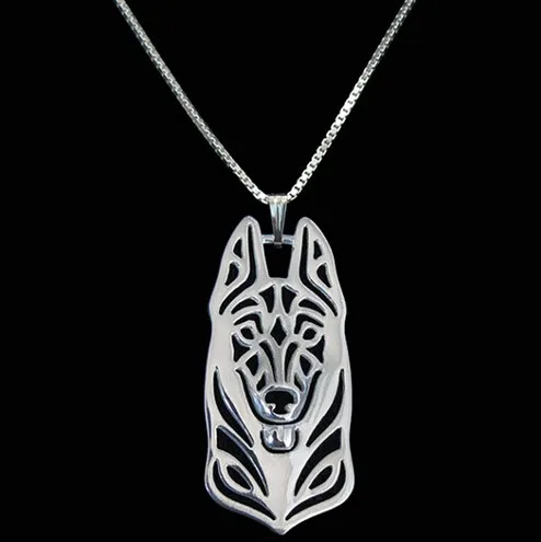 1PCS cartoon Belgian Malinois dog necklace German shepherd pendant jewelry good quality