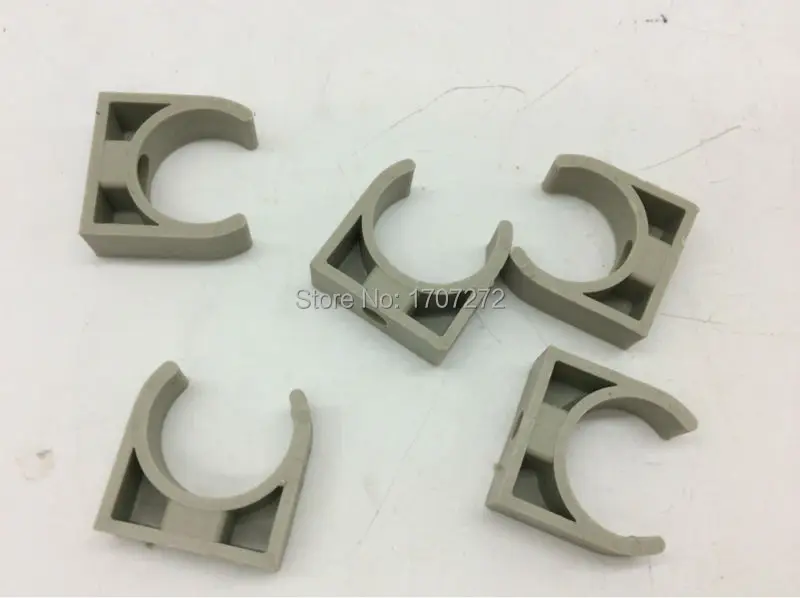 free shipping 50pcs 20mm Plastic PPR Single U Clamp Holder Hot Cold Water Pipe Tube