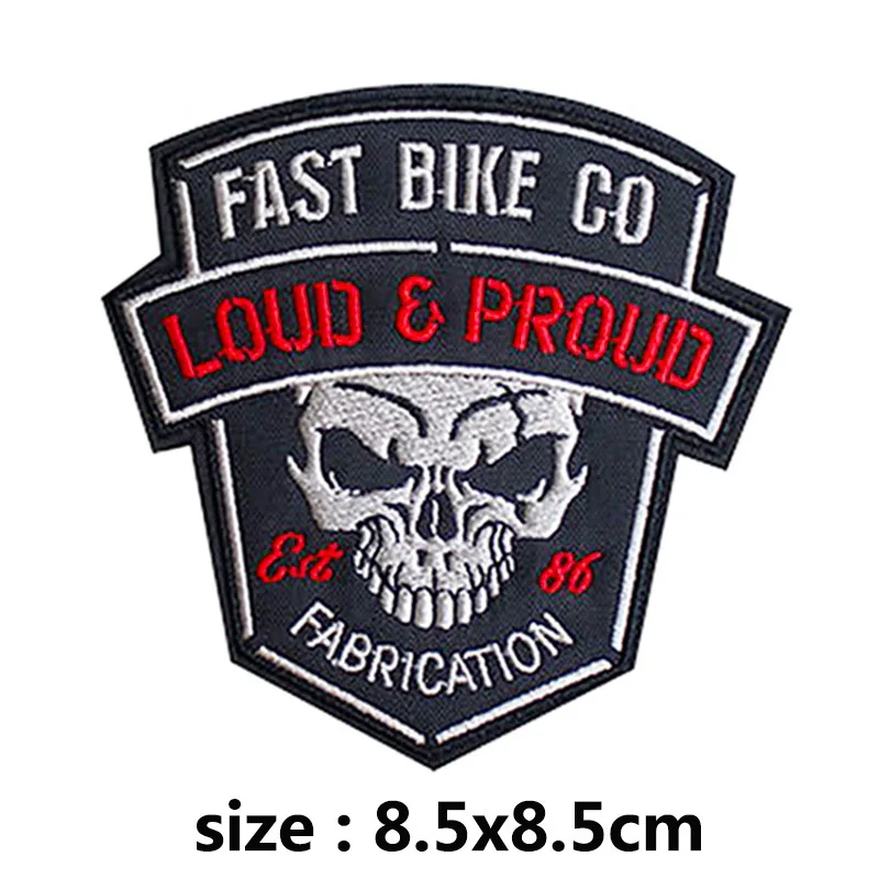 Pulaqi Diy Viper Badge Biker Patches Punk Skull  For Clothing Embroidery Sticker Stripes On Clothes Military Patch Wholesale H