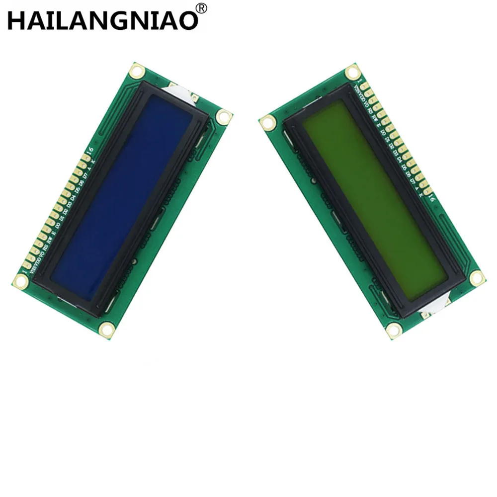 

20 шт., 1602 дюйма, 16x2 символа, ЖК-дисплей, модуль HD44780, контроллер, синий/зеленый экран, черный свет, ЖК-дисплей 1602, ЖК-монитор