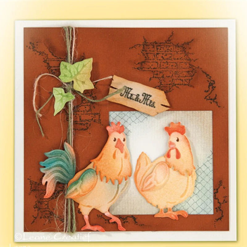 Easter Hens Chicken Metal Cutting Dies Stencil for DIY Scrapbooking Paper Cards Making Decorative Crafts Supplies New 2019 Dies