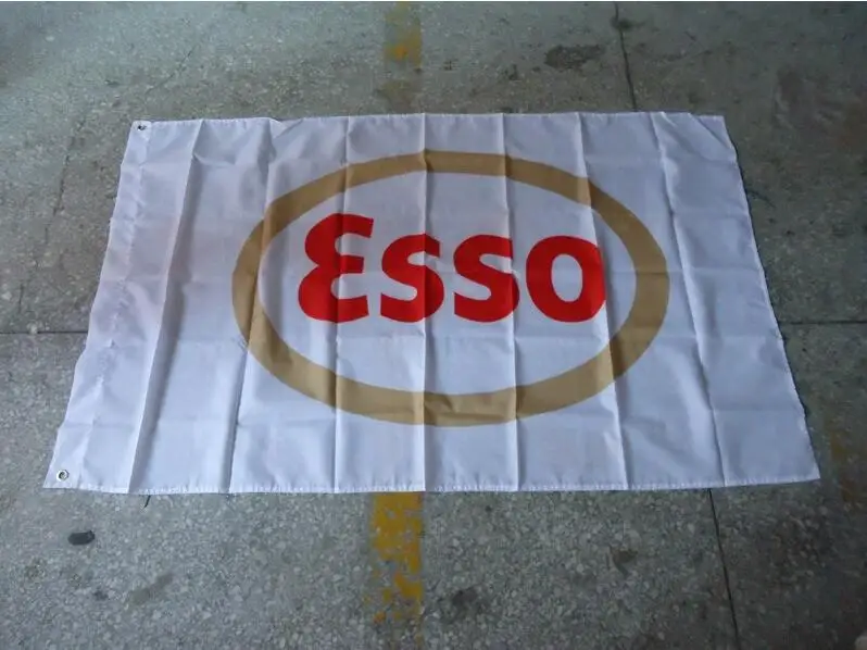 

esso flag , can custom print file,90X150CM size,100% polyster,esso banner