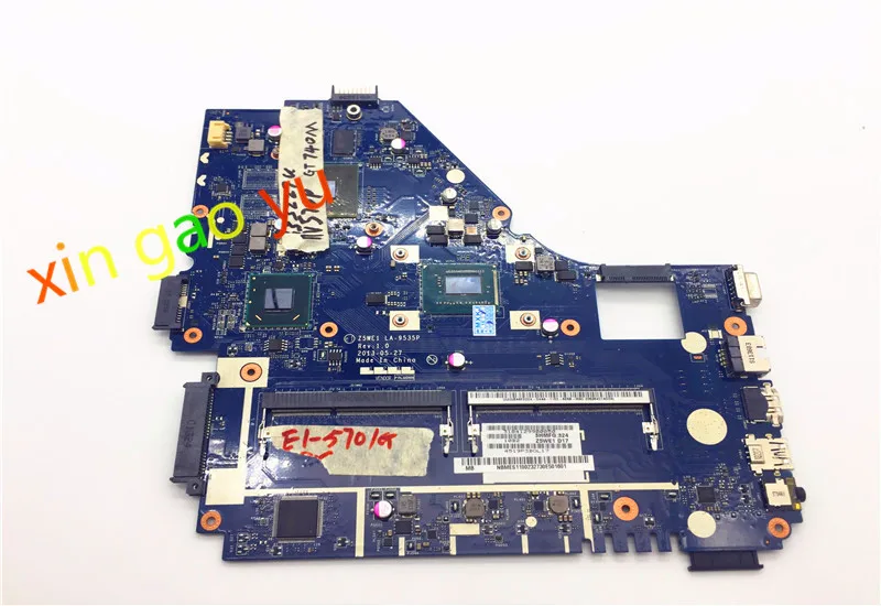 Z5WE1 LA-9535P For Acer FOR Aspire E1-570 E1-570G Laptop Motherboard DDR3 i3-3227U GT720M Non-integration 100% Tested OK