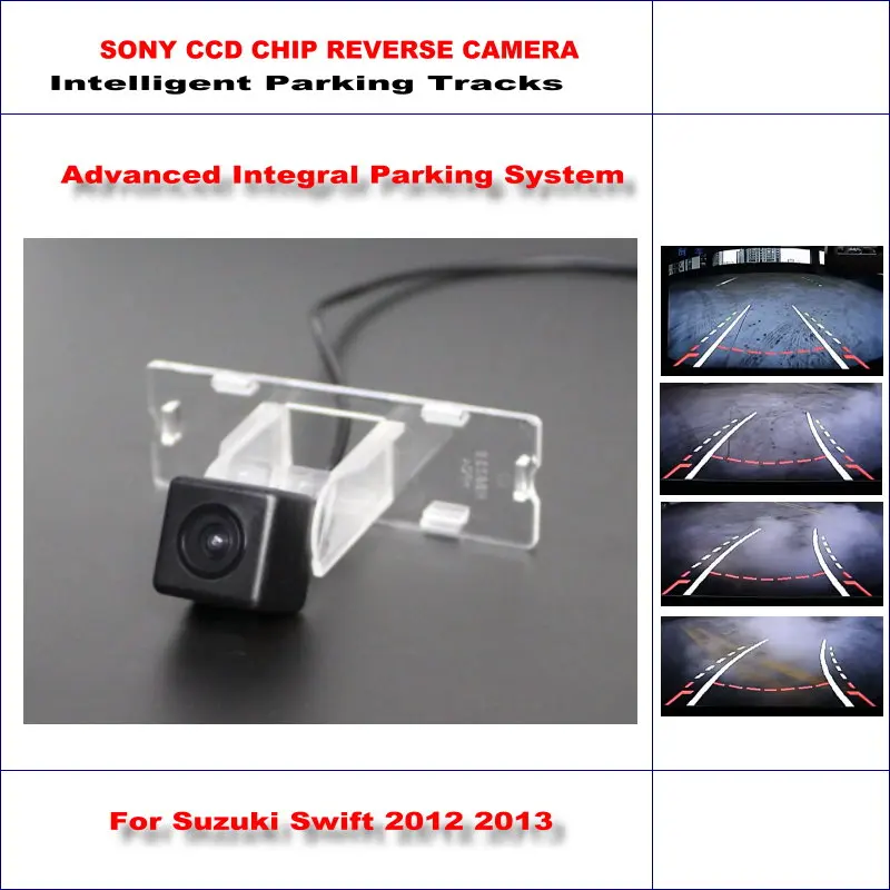 

For Suzuki Swift 2012 2013 Car Intelligent Parking Tracks Rear Camera Backup Reverse AUX HD SONY CCD CAM