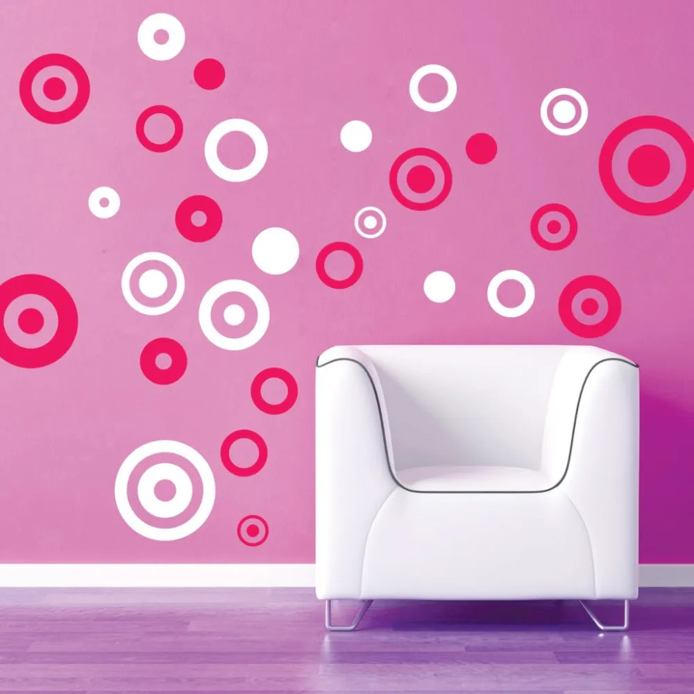30pcs 3-15cm Colorful Polka Circle Dots Wall Sticker for Kids Baby Rooms Poster Home Decor Round Art Mural Vinyl DIY Wall Decals
