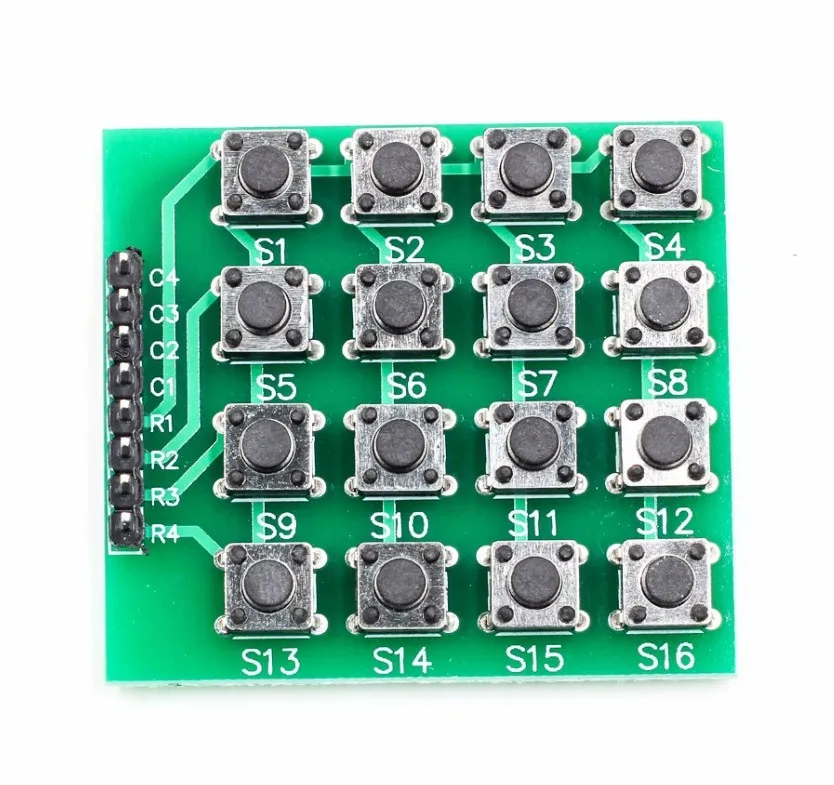 8pin 4x4 4*4 Matrix 16 Keys Button Keypad Keyboard Breadboard Module Mcu for arduino Diy Kit