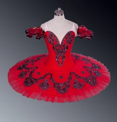 Professional Ballet Tutu Costume Ballet Tutus Classical Ballerina Stage Red Paquita Princess Kitri Spanish dance carmen