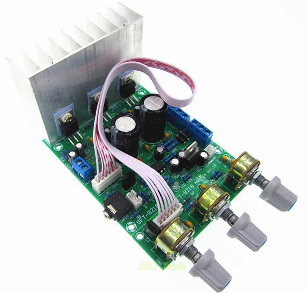 HAILANGNIAO 1PCS TDA2030a 2.1 3 audio encoding finished products subwoofer amplifier board tda2030 bass knob