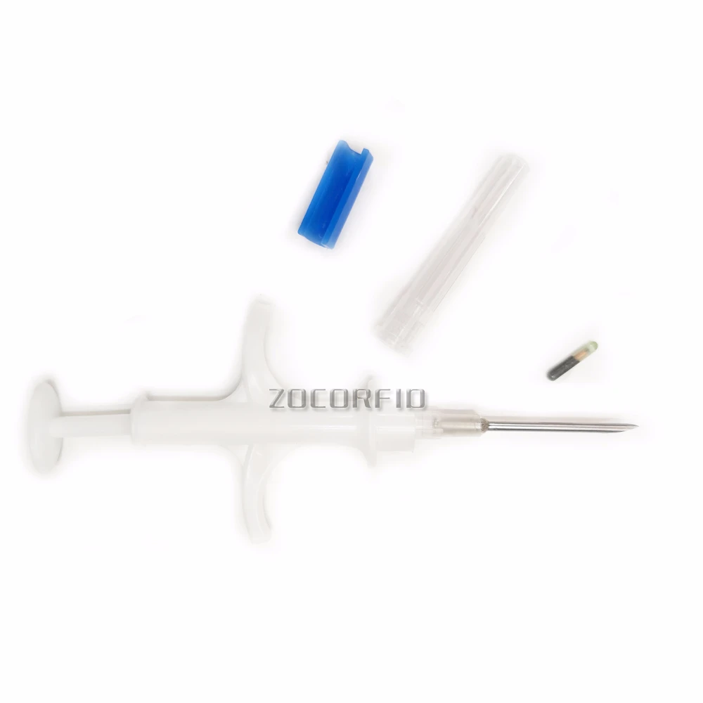 rfid animal Syringe animal microchip  injector 134.2KHz pet syringes ISO animal Chip EM4305 syringe for animals