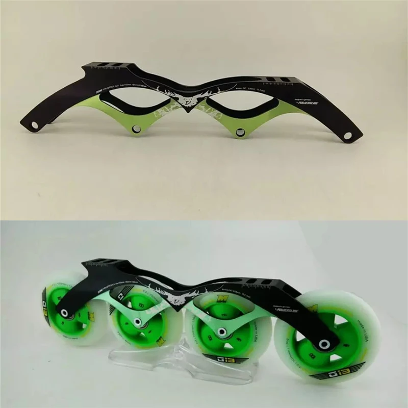 

4X110mm 4X100mm 4X90mm Inline Speed Skates Frame for Powerslide 110mm 100mm 90mm Track Skating Wheel 165mm 195mm 7000 Alloy CNC