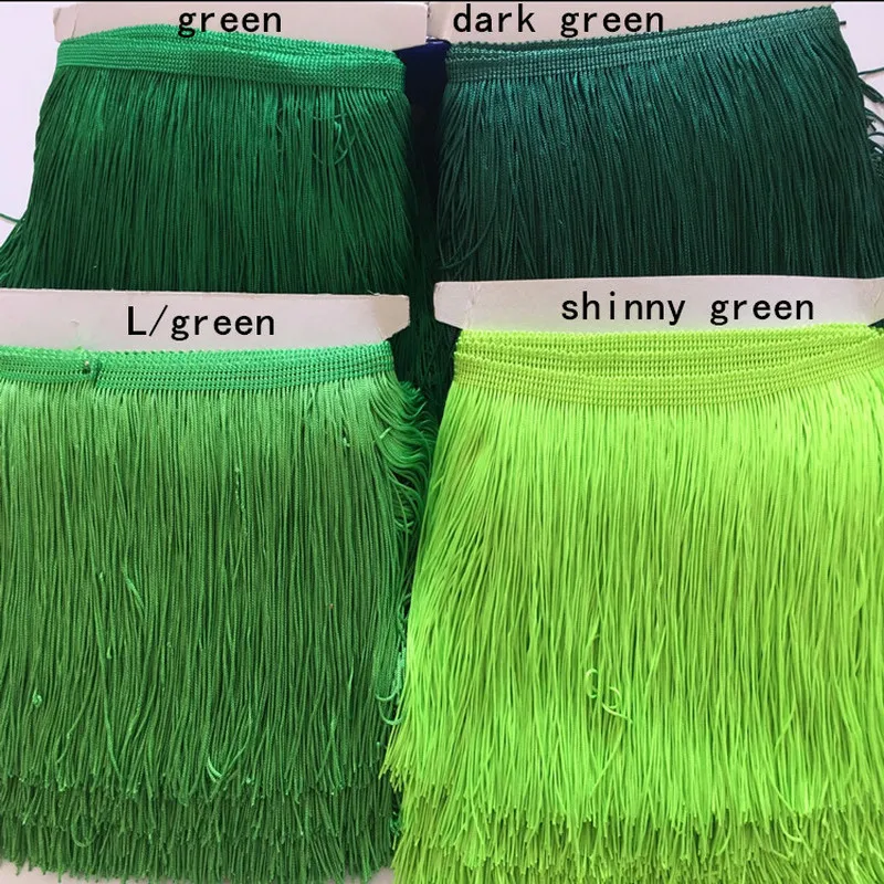 10 Meter Long Polyester Lace Fringe Tassel Macrame for Latin Dress Trimming Polyester Samba Dress Sewing Trim