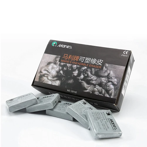 Imagen 2 del producto Maries-borrador suave de goma de plasticidad, toallita para resaltar, goma amasada para arte, diseño de dibujo de bocetos, plastilina, papelería