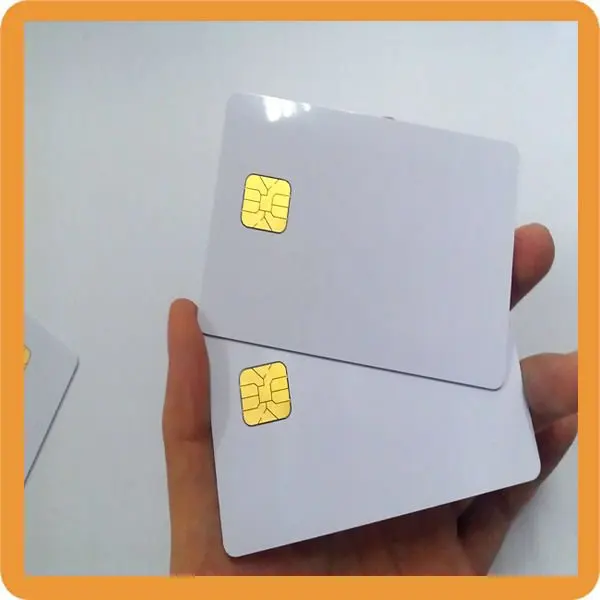 Yongkaida 100pcs/lot ISO7816 R/W rfid 4428 5528 PVC Contact Blank Smart IC Card