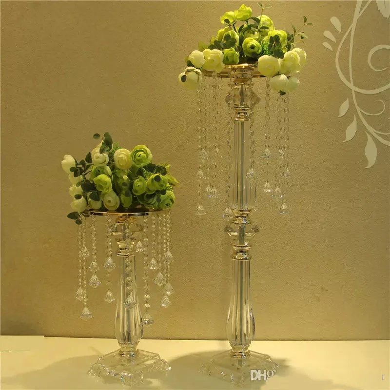 

Free Shipping Acrylic Crystal Wedding Centerpiece Table Centerpiece 73cm Tall 20cm Diameter Wedding Decor Road Leads