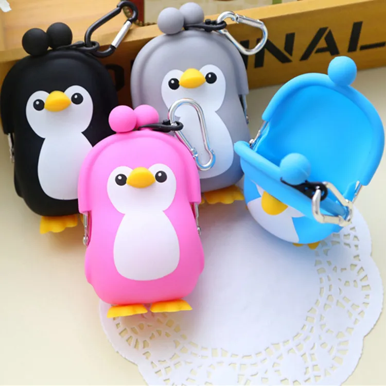 2019 Cartoon Silicone Coin Purse Bag Girls Smart Fashion Washable Cute Change Purse Wallet Women Decoration Bag Monedero Mujer